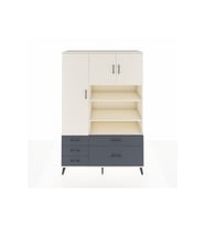 Hyperion Dolap 9 Raflı 5 Çekmeceli 3 Kapaklı 132x44x195 Aytaşı-Aytaşı/Antrasit