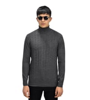 Erkek Spor Balıkçı Yaka Kazak R22507 BGL-ST03177 (Antrasit)