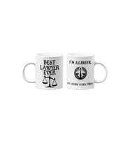 Avukat/Lawyer Hukukçu Temalı Hediyelik İkili Beyaz Seramik Kupa Seti-3-İKİLİ