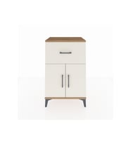 Hyperion Komodin Tek Raflı Tek Çekmeceli 2 Kapaklı 60x44x96 Çam-Aytaşı