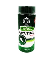 Saygın Tuz Rafine Edilmemiş Doğal Kristal Kaya Tuzu - Sofra Tuzu / İnce Taneli / Tuzluklu 250 gr