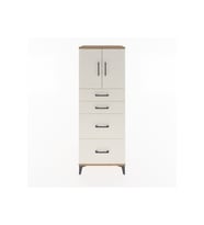 Hyperion Dolap 2 Raflı 4 Çekmeceli 2 Kapaklı 60x44x163 Çam-Aytaşı