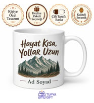 Macera Sever Yazılı Baskılı Kupa Bardak Doğa Gezgin Hediye