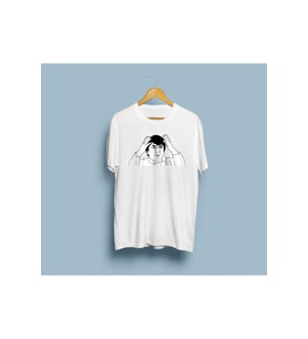 Oversize Jackie Chan Baskılı Unisex T-shirt
