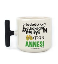 Ortadoğu ve Balkanları  En iyi Baskılı Siyah Kulplu T Kupa