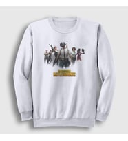 Presmono Unisex Beyaz Team Pubg Sweatshirt 30802tt (Beyaz)