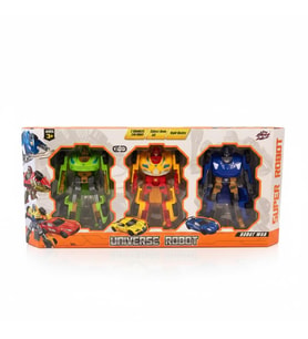 010A29 TRANSFORMER SET RENKLİ OYUNCAK DÖNÜŞEN ROBOT