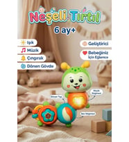Eğitici Sesli ve Işıklı Neşeli Tırtıl Bebek Oyuncağı 6 Ay+ Zeka Geliştirici Çıngıraklı Müzikli