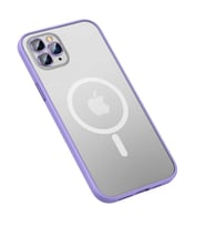 iPhone 13 Pro Kılıf Zore Mokka Lens Koruyuculu Wireless Kılıf (Lila)