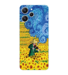 Xiaomi Redmi 12 Uyumlu Uyumlu Vincent Van Gogh Tasarımlı Şeffaf Telefon Kılıfı