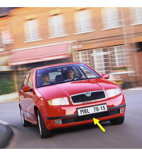 Skoda Fabia 1 2000-2004 Ön Tampon Orta Izgarası 6Y0853677