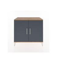 Hyperion Şifonyer 2 Kapaklı 88x44x80 Çam-Antrasit