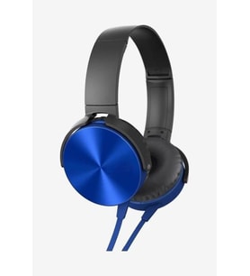 Rosstech MDR-XB450 Ap Mikrofonlu Extra Bass Stereo Kulak Üstü Kulaklık - Mavi (Mavi)