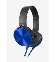 Rosstech MDR-XB450 Ap Mikrofonlu Extra Bass Stereo Kulak Üstü Kulaklık - Mavi (Mavi)