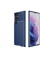 Samsung Galaxy S22 Ultra Uyumlu Kılıf Zore Negro Silikon Kapak (Lacivert)