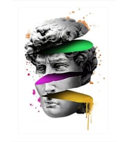 Davut Heykeli Pop Art Art Mdf Tablo