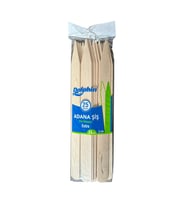 ŞeyliŞeyler - Yassı Ahşap Çöp Şiş 24 cm Adana Urfa Kebap Şişi (25'li 5 Paket)
