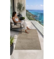 Dream Soft/Peluş Bej Yumuşak Yüzeyli Makinede Yıkanabilir Kaymaz Halı Sultan Halı