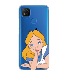 Xiaomi Redmi 9C / 10A Uyumlu Alice Tasarımlı Şeffaf Telefon Kılıfı