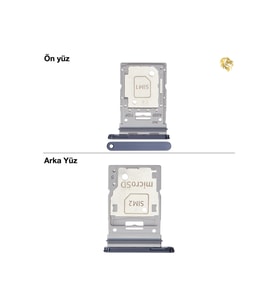 Samsung Galaxy A55 Sim İç Yuvası Çiftli Çiftli sim yuvası ikili sim tepsisi çiftli sim aparatı dual sim çekmecesi