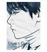 Bts V - Mavi Ve Gri Tablo Ahşap Poster Dekoratif Kod2812