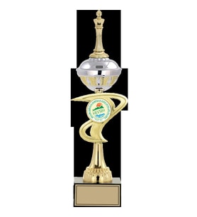 ODAK KUPA - Figürlü Kupalar - Satranç Figürlü Kupalar FG-065 B - 43 cm