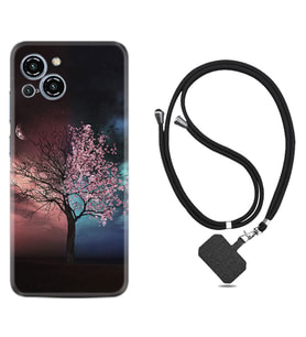 Reeder S23 Max Pro Kılıf Resimli Boyun Askılı İpli Desenli Silikon Series Heaven Tree 1859