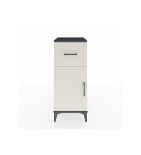 Hyperion Komodin Tek Raflı Tek Çekmeceli Tek Kapaklı 44x44x106 Antrasit-Aytaşı