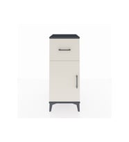 Hyperion Komodin Tek Raflı Tek Çekmeceli Tek Kapaklı 44x44x106 Antrasit-Aytaşı