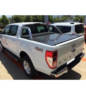 Ford Ranger Uyumlu Xlt Sürgülü Kapak, Roll Back, Parlak Siyah