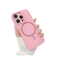 Coverzone ?phone 12 Pro ile Uyumlu Kadife ?� Y�zeyli Premium Silikon K?l?f MagSafe ile Uyumlu Kablosuz ?arj Destekli Darbe Emici Yumu?ak Dokulu Koruma Tasar?ml? Telefon K?l?f? ?eker