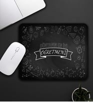 Dünyanın En İyi Öğretmeni Baskılı Mouse Pad 23x19cm Fare Altlığı Kaydırmaz Taban De603 Öğretmene Hediye