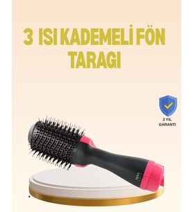 3 Isı Kademeli 1200w Saç Şekillendirme Fırçası.