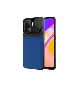 Oppo Reno 5 Lite Uyumlu Kılıf Zore Emiks Kapak (Lacivert)