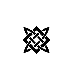 Miyrem Sticker Serisi Tribal Şekil Sticker (Siyah)