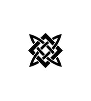 Miyrem Sticker Serisi Tribal Şekil Sticker (Siyah)