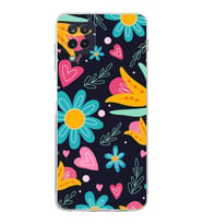 PrintiFy Samsung Galaxy A12 ile Uyumlu Retro Color 1  Kamera Korumalı Şeffaf  Kılıf
