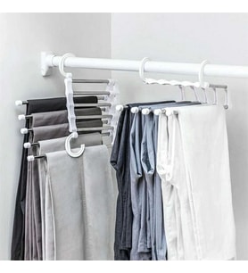 Durukar® Hareketli Dolap İçi Pantolon Kravat Şal Askı Sistemi Düzenleyici Katmanlı Askılık Organize