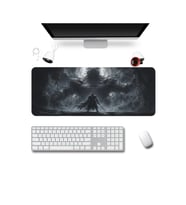 SonicTouch Klavye Mousepad 40x90cm Dikişsiz Pürüzsüz Sıvı Geçirmez Kaymaz Taban Karanlığın Muhafızı