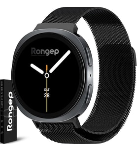 Lexroo Samsung ile Uyumlu Metal Hasır Kordon Galaxy Watch 8 44mm/40mm/Classic 46mm için Manyetik