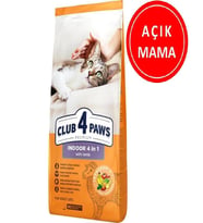 Club4Paws Premium Indoor 4 in 1 Kuzu Etli Yetişkin Kedi Maması 1 Kg AÇIK