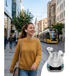 Bluetooth Oyuncu Kulaklığı Kablosuz Kulaklık iPhone 11 iPhone 13 Samsung S23 Xiaomi Redmi Note 12 Uyumlu