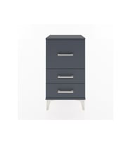 Arges Komodin 3 Çekmeceli 44x30x80 Antrasit-Antrasit