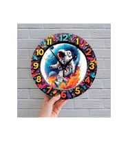 bilge Tasarım 2D GÖRÜNÜMLÜ BASKILI ÇOCUK ODASI Duvar Saati 30 x 30CM (Karışık)