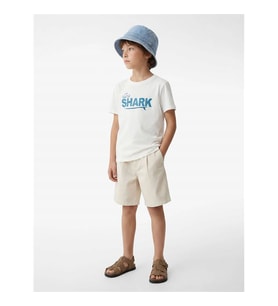 Koton Baskılı Beyaz Erkek Çocuk T-Shirt 6SKB10112TK