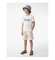Koton Baskılı Beyaz Erkek Çocuk T-Shirt 6SKB10112TK