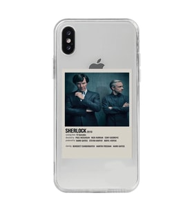 Iphone Xsmax Uyumlu Sherlock Minimalist Poster Desenli Şeffaf Telefon Kılıfı