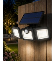 Hareket Sensörlü Solar Bahçe Lambası Güçlü LED Duvar Projektörü