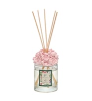 100 ml Pembe Seramik Taş Bambu Çubuklu Garden Rose Oda Kokusu
