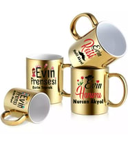 Evin Hanımı Evin Reisi Evin Prensi Evin Prensesi 4 Lü Set Kupa (STD)